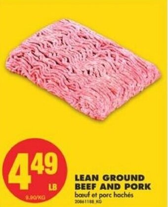 No Frills Lean ground beef and pork offer
