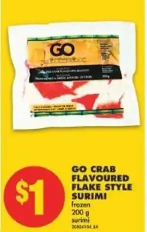 No Frills Go crab flavoured flake style surimi offer