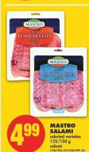 No Frills Mastro salami offer