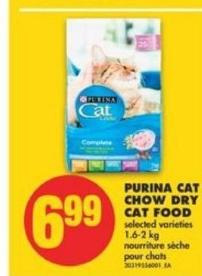 No Frills Purina cat chow dry cat food offer