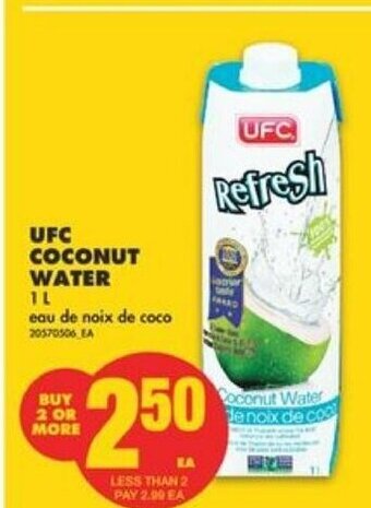 No Frills Ufc coconut water offer