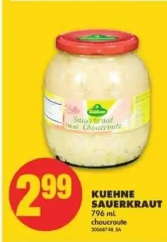 No Frills Kuehne sauerkraut offer