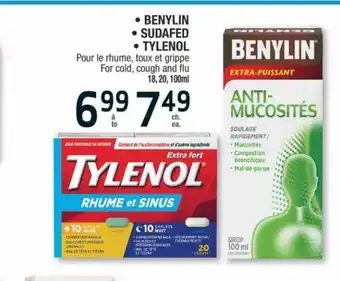 Jean Coutu Benylin , sudafed , tylenol offer