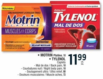 Jean Coutu Motrin , tylenol offer