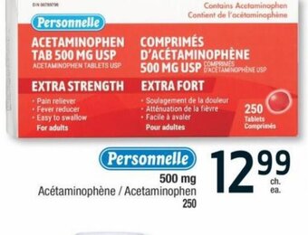 Jean Coutu Acetaminophen offer