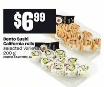 Dominion Bento sushi california rolls offer