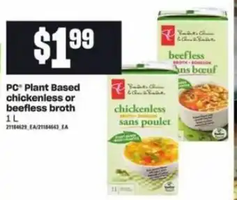 Dominion Plant based chickenless or beefless broth offer