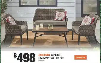 Home Depot Stylewell Oak Hills Set offer