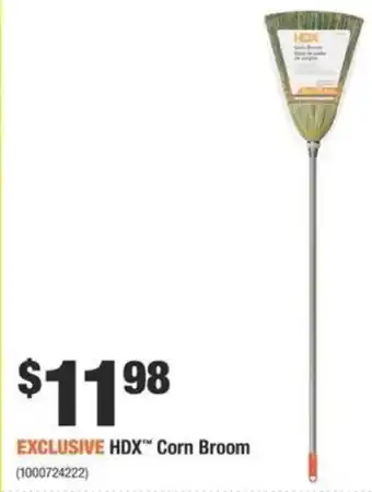 Home Depot HDX Corn Broom offer