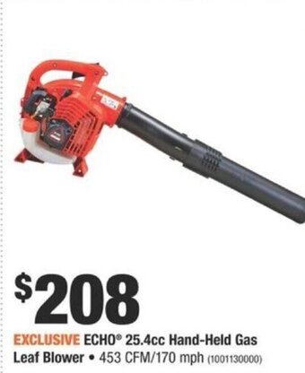 Home Depot Echo 25.4cc Hand-Held Gas Leaf Blower offer