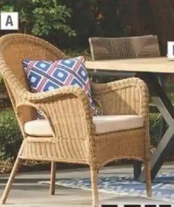 Home Depot Rosemont Wicker Stacking Chair offer