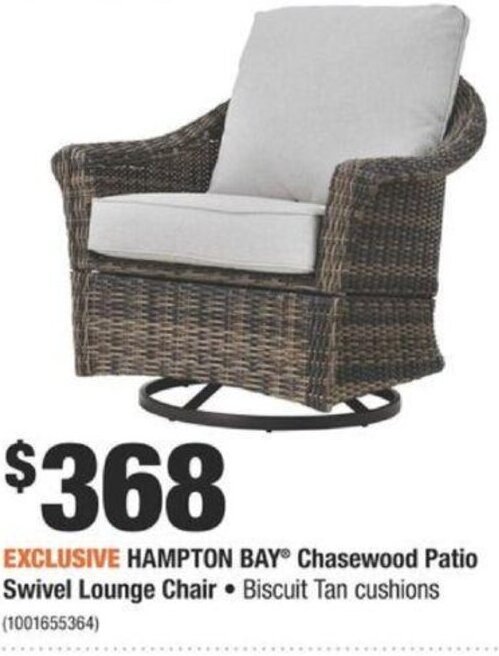 Hampton bay swivel online chairs