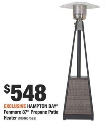 Home Depot Hampton Bay Fenmore 87 Propane Patio Heater offer