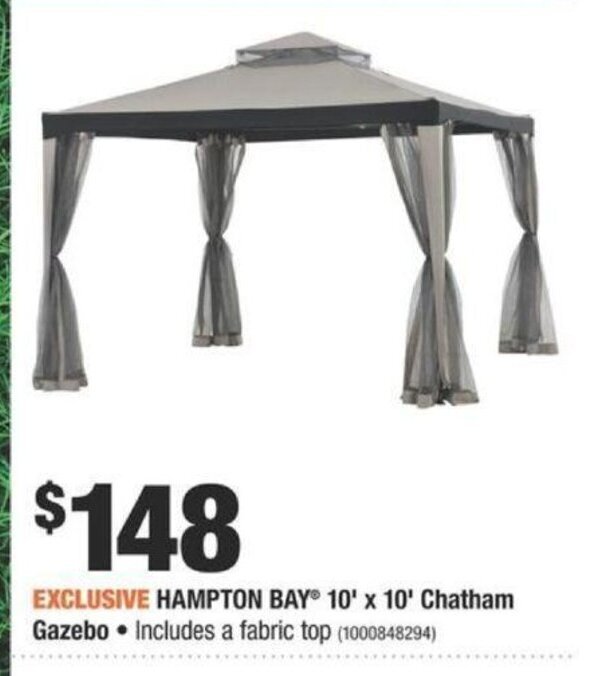 Hampton bay 2024 10x10 gazebo