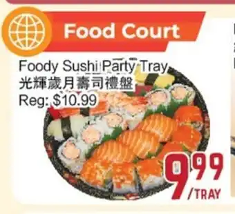 Foody sushi party tray