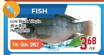 C&C Supermarket Live black tilapia offer