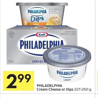 Foodland Philadelphia cream cheese or dips offer