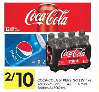 Foodland Coca-cola or pepsi soft drinks offer