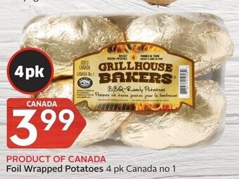 Foodland Foil wrapped potatoes offer