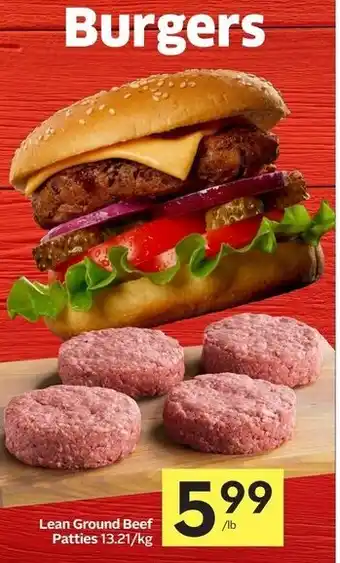 Foodland Lean ground beef patties offer