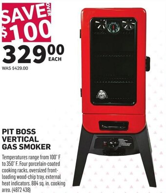 Co-op Pit boss vertical gas smoker offer