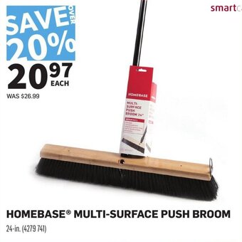 Co-op Homebase multi-surface push broom offer