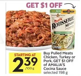 Foodland Buy pulled meats chicken offer