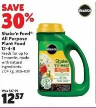 Home Hardware Shake'n feed all purpose offer