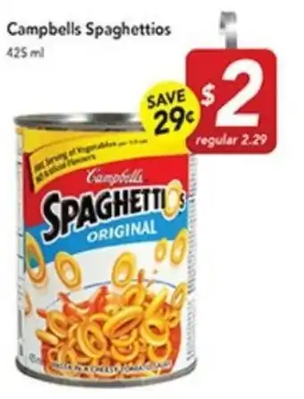 Pipers Campbells Spaghettios offer