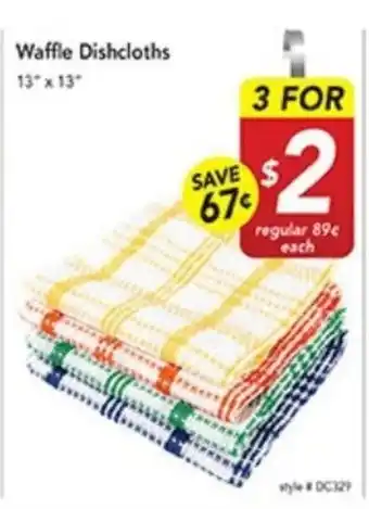 Pipers Waffle Dishcloths offer