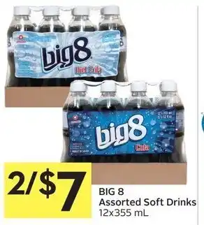 Foodland Big 8 assorted soft drinks offer