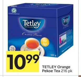 Foodland Tetley orange pekoe tea offer