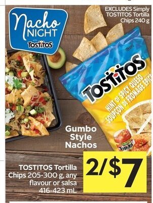 Foodland Tostitos tortilla chips offer