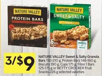 Foodland Nature valley swwet & salty granola bars offer