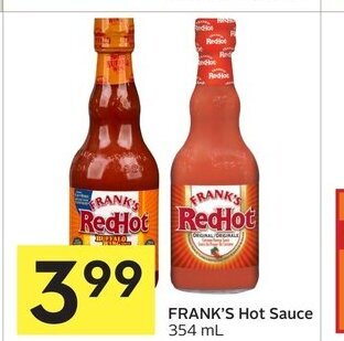 Foodland Frank's hot sauce offer