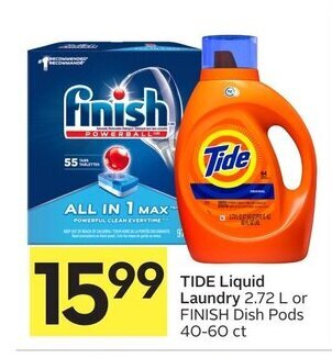 Foodland Tide liquid laundry offer