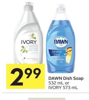Foodland Dawn dish soap offer
