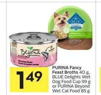Foodland Purina fancy feast broths offer