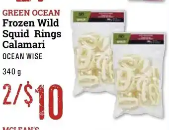 Nature's Emporium Frozen Wild Squid Rings Calamari offer