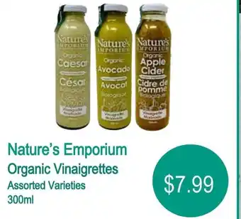 Nature's Emporium Nature's Emporium Organic Vinaigrettes offer