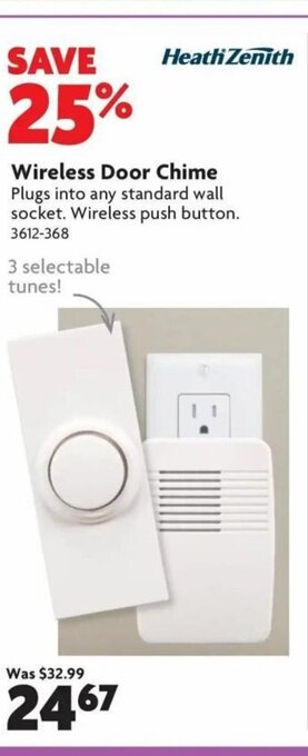 Home Hardware Wireless Door Chime offer