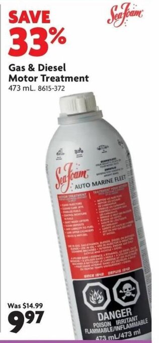 Home Hardware Gas & Diesel Motor Treatment offer