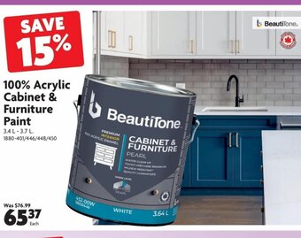 Home Hardware 100% Acrylic Cabinet & Furniture Paint offer