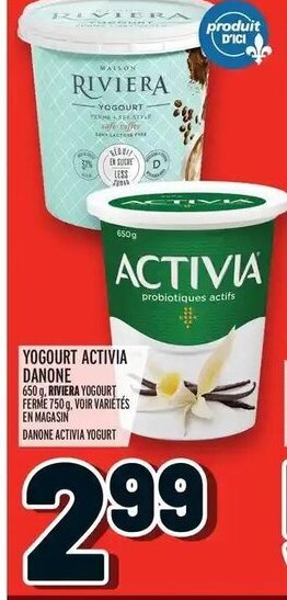 Metro Yogourt activia danone offer