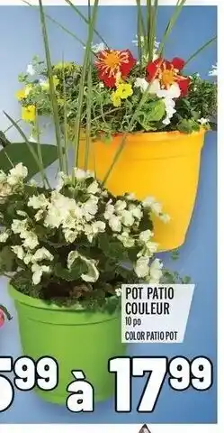 Metro Pot patio couleur offer