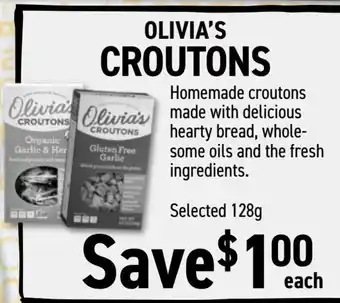 Organic Garage Croutons offer