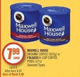 Shoppers Drug Mart Maxwell house offer