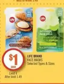 Shoppers Drug Mart FAce masks offer