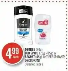 Shoppers Drug Mart Antiperspirant/deodorant offer