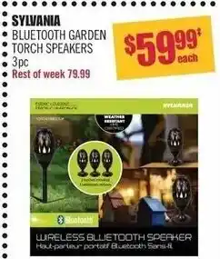 Shoppers Drug Mart Sylvania bluetooth garden torch speakers offer